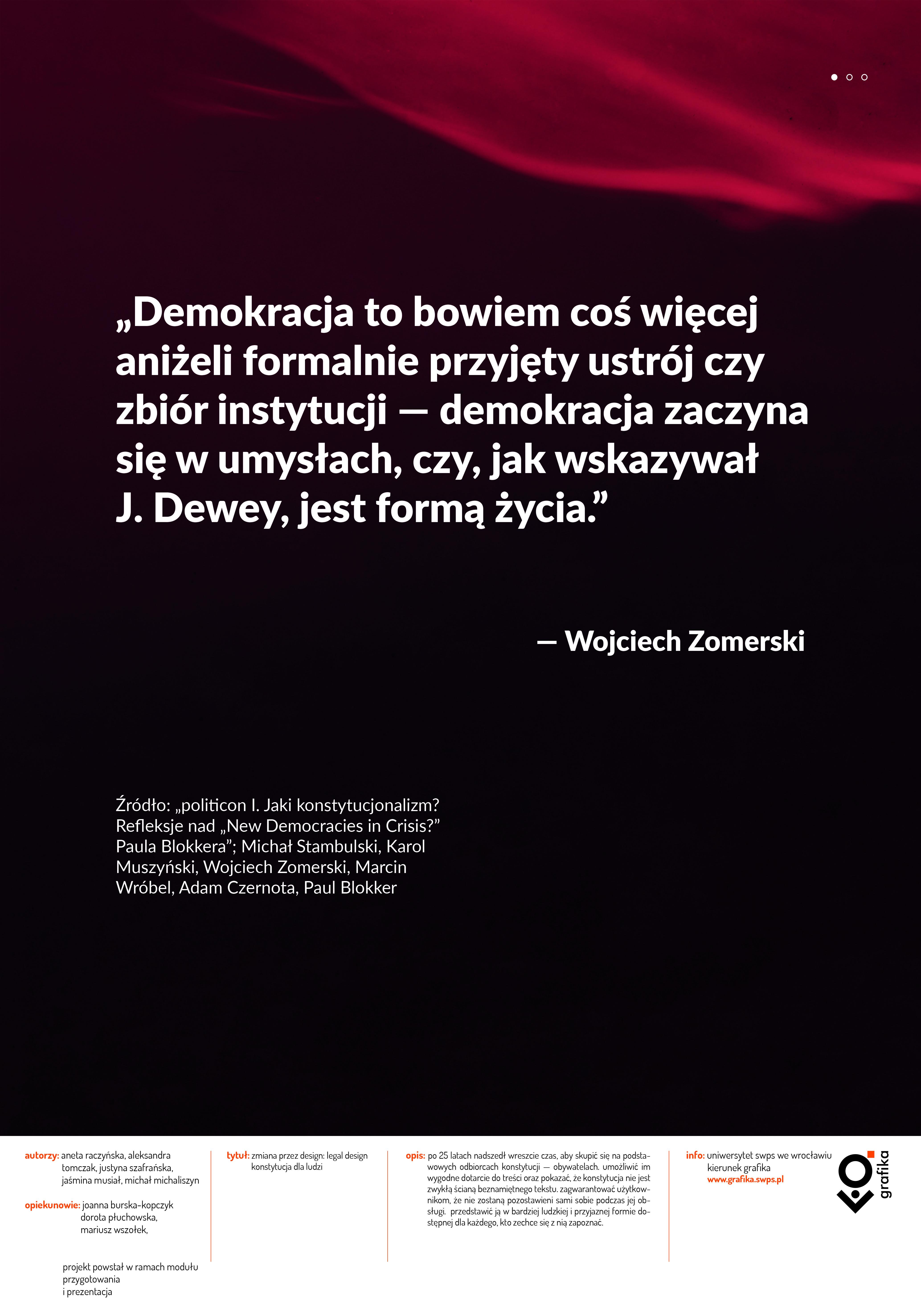 Wystawa z zakresu legal design – prace dotyczą Konstytucji RP