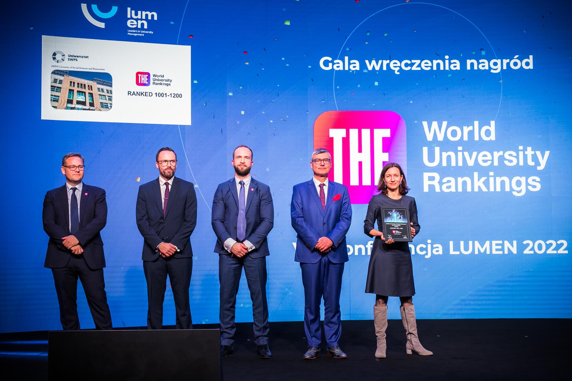 Gala wręczenia nagród THE World University Rankings