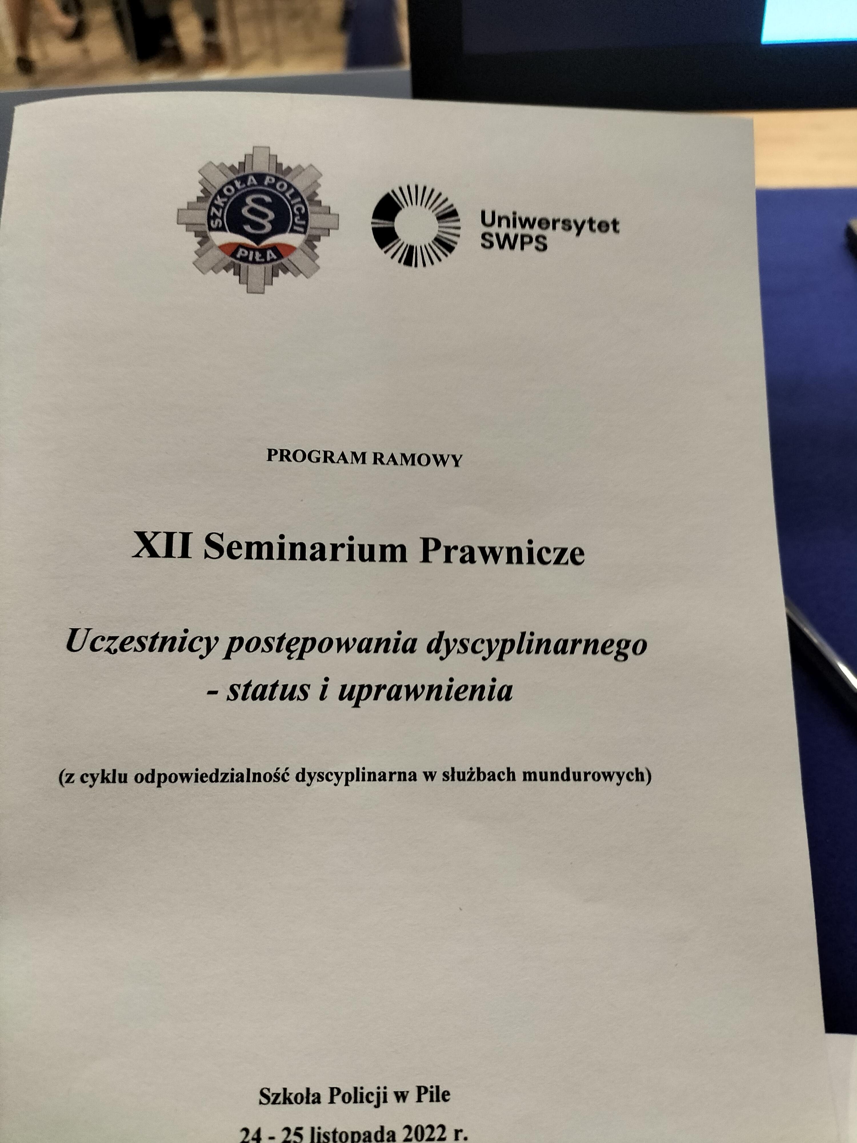 Seminarium prawnicze w Pile