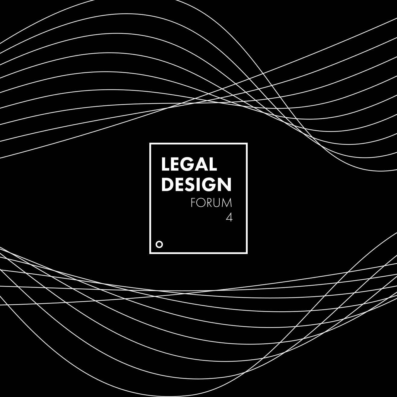 Grafika z napisem: „LEGAL DESIGN FORUM 4”